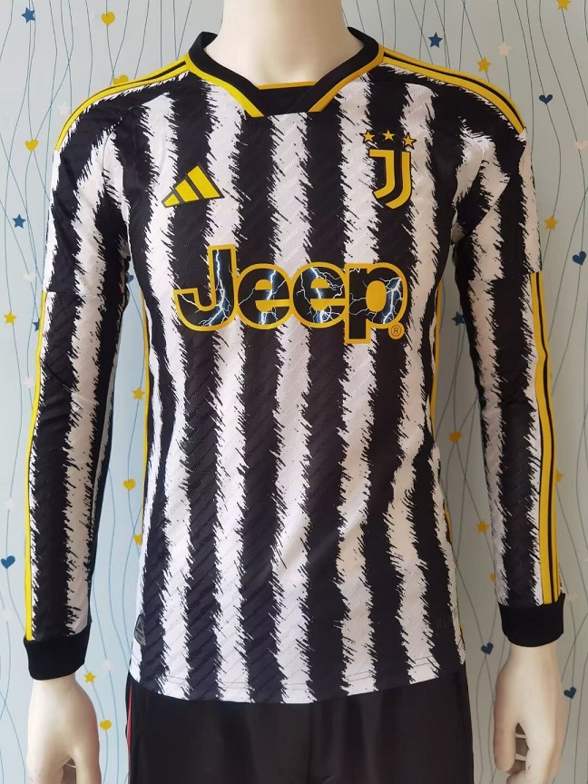 AAA Quality Juventus 23/24 Home Long Jersey(Player)
